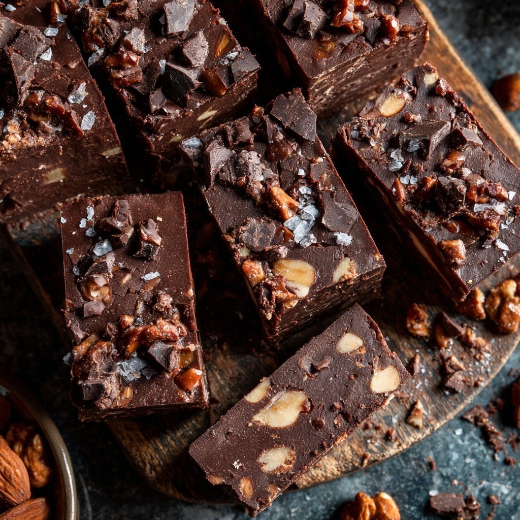 Chocolate Tahini Almond Fudge