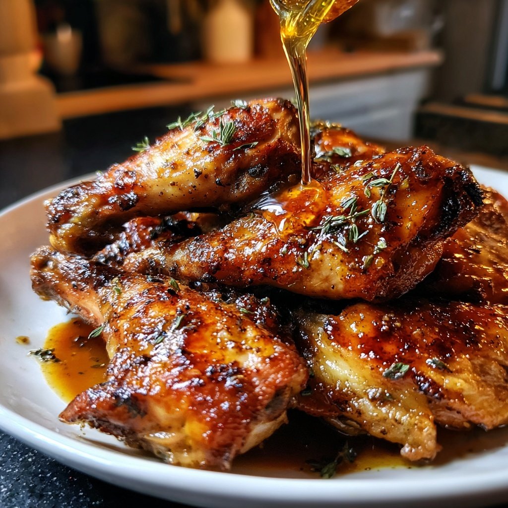 Chicken with Honey Thyme Glaze