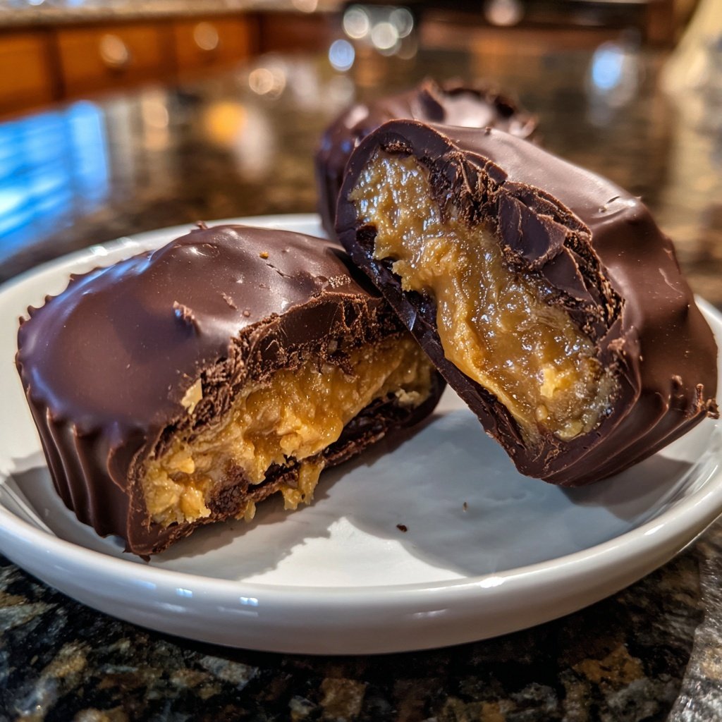 Homemade Reese’s Cups with Date Sweetener