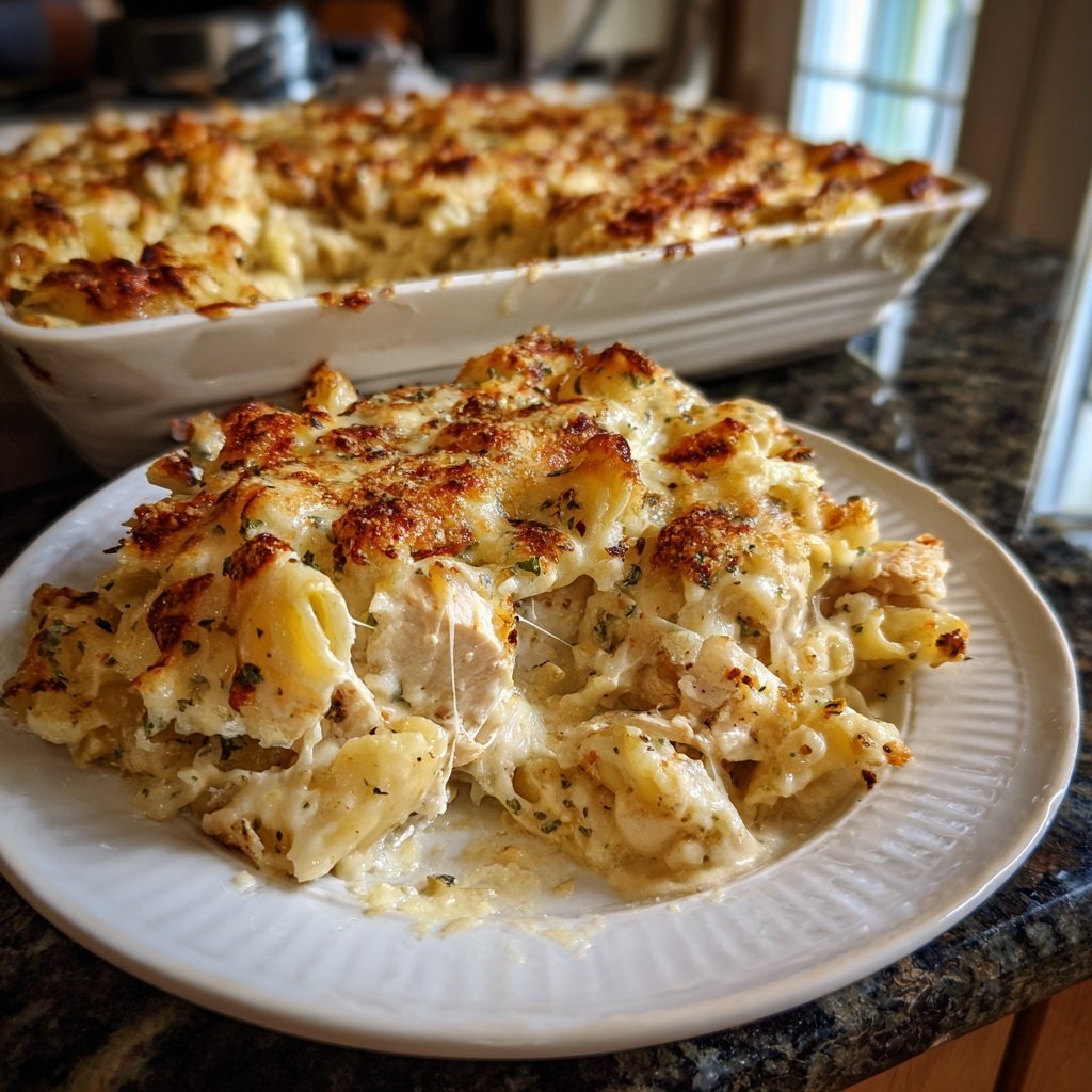 Comfort Food Chicken Alfredo Bake