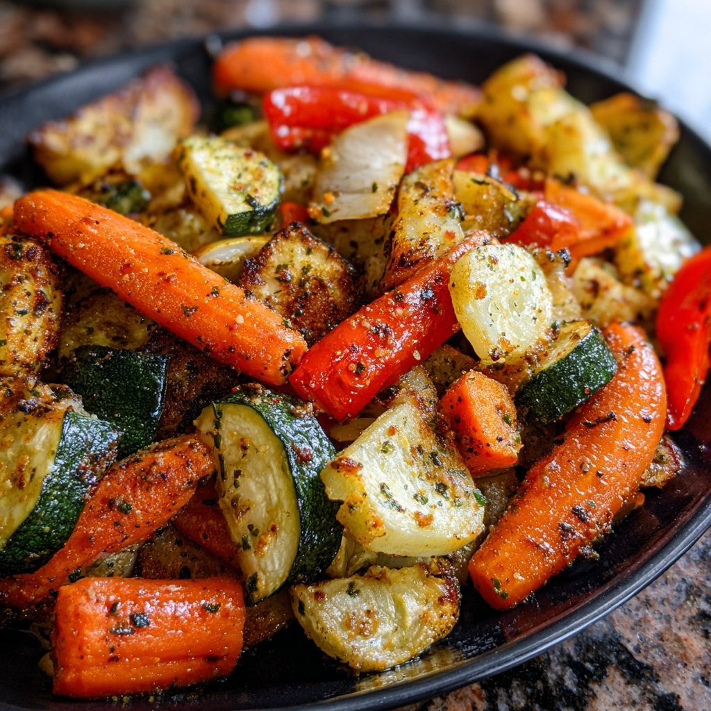 Garlic Herb Roasted Veggie Medley