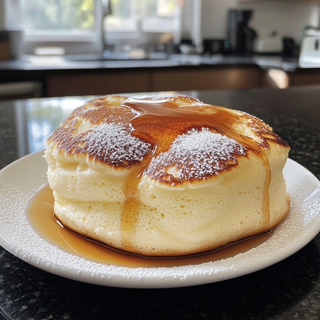 Fluffy Japanese Soufflé Pancakes