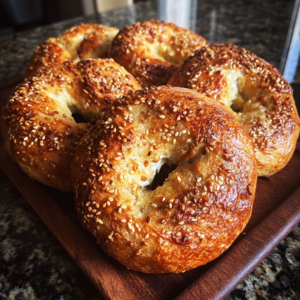 High Protein Greek Yogurt Bagels