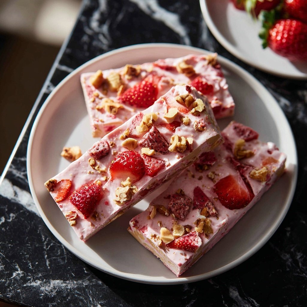 Strawberry Yogurt Bark